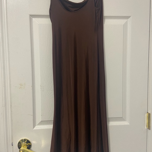 Midi brown dress - Picture 3 of 3